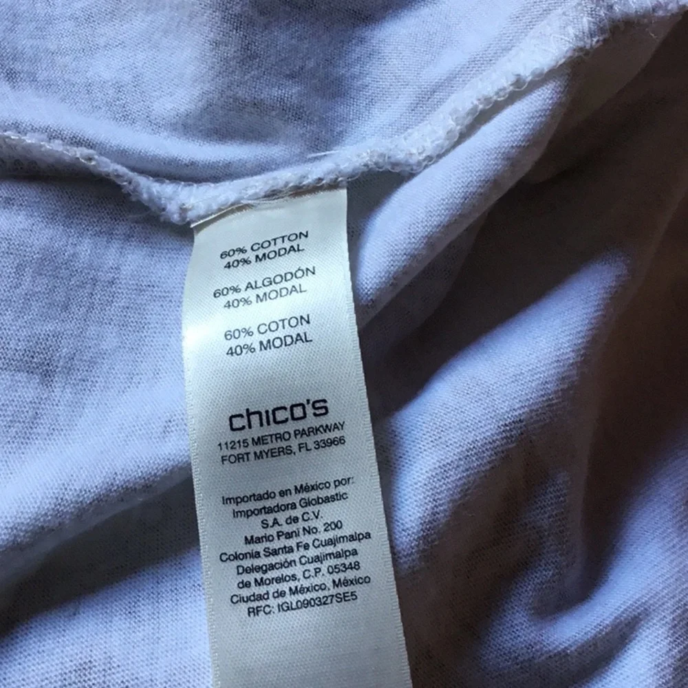 NWOT Chico’s Embroidered Top - Picture 6 of 6